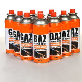 Kamp Ocak Gazı Valfli Kartuş 227GR - 10 Adet