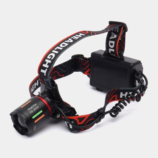 toptan-xml-dropshipping-Şarjlı Profesyonel Zoomlu Kamp Avcı Balıkçı Kafa Lambası Feneri PS-2910