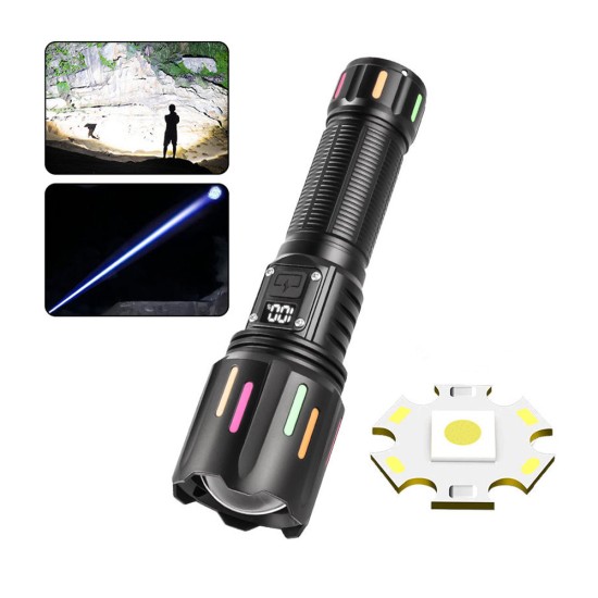 toptan-xml-dropshipping-30W Zoomlu Led Powerbank Özellikli Şarjlı Profesyonel El Feneri PS-9954