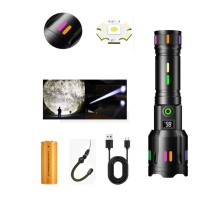 Profesyonel Zoomlu 50W Şarjlı Powerbank Avcı Polis El Feneri PS-9885