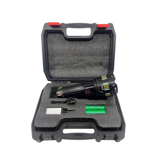 toptan-xml-dropshipping-Pd-12800 45 Watt 4500 Lümen Zoomlu Profesyonel Avcı El Feneri