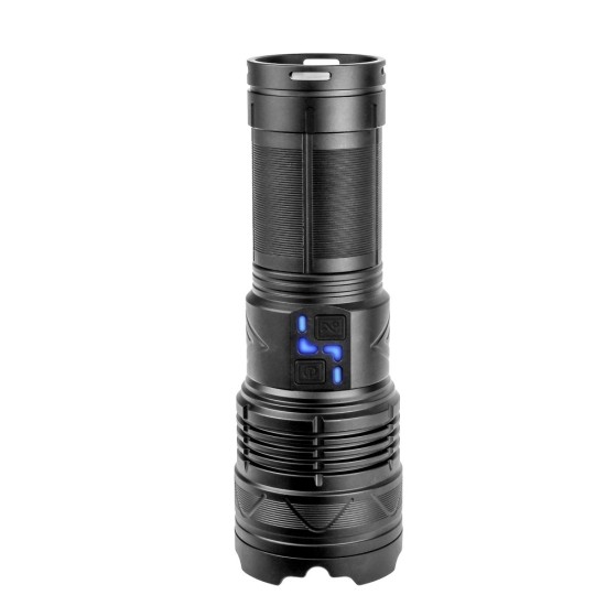 toptan-xml-dropshipping-Ultra Parlak Su Geçirmez Zoomlu Güçlü 200w 30000 Lümen Şarjlı Bekçi Avcı Kamp El Feneri PS-1998