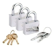 Tek Anahtarla Açılan Paslanmaz Çelik Asma Kilit 6 Lü Set