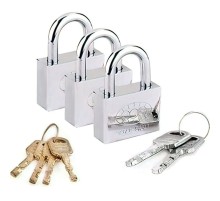 Tek Anahtarla Açılan Paslanmaz Çelik Asma Kilit 8 Lü Set