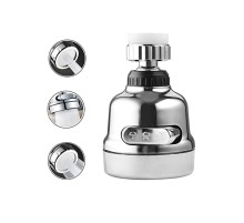 Krom 3 Fonksiyonlu Mutfak Lavabo Başlığı 360 Derece Döner Musluk Ucu