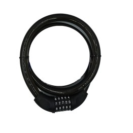 YM-747 120cm 20mm 5 Şifreli Siyah Motorsiklet Kilidi