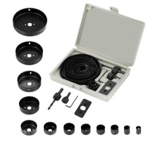 16 Parça Panç Seti Ağaç Kesme Testere Matkap Ucu Takımı Alçıpan Tavan Kesme