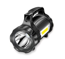 PS-889 Su Geçirmez Yüksek Güçlü Led 30W Şarj Edilebilir Powerbanklı Profesyonel El Feneri