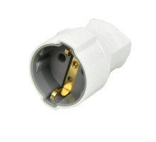 Topraklı Dişi Fiş Beyaz