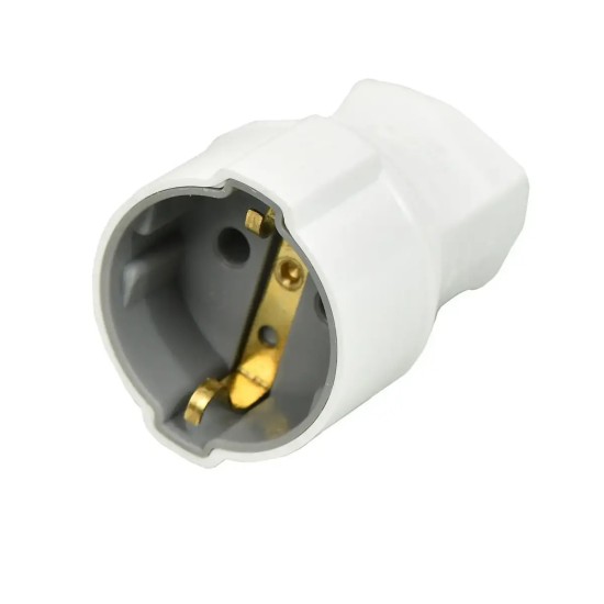 toptan-xml-dropshipping-Topraklı Dişi Fiş Beyaz