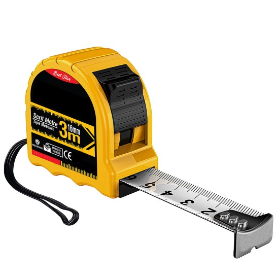 Profesyonel Şerit Metre 3 x 16 Mm