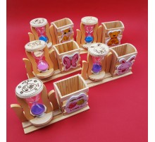 Kum Saati Kalemlik Kutulu