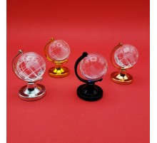 Mini Işıklı Cam Kristal Dünya