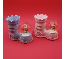 Işıklı Kalemlikli Kar Küresi