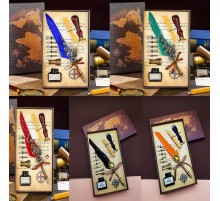 Tüylü Mürekkepli Divit Kalem Seti