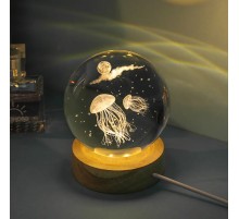 Deniz Anası Tasarımlı Cam Küre Işıklı