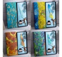 Vang Gogh Temalı Tüylü Divit Kalem Seti