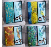 Vang Gogh Temalı Tüylü Divit Kalem Seti