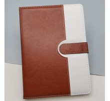 Çizgili Termo Deri Defter Kahverengi