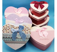 3'lü Kalp Hediye Kutu