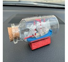 Orta Boy Şişe İçerisinde Gemi Maketi