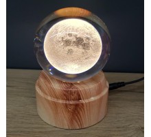 Dolunay Tasarımlı Dönen Cam Küre