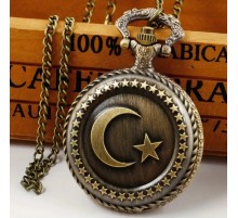 Türk Bayraklı Köstekli Saat