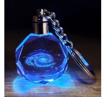 Galaxy Gezegen Tasarım Işıklı Anahtarlık