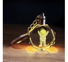 Kristal Renk Değiştiren Astronot Anahtarlık