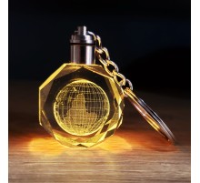 Kristal Dünya Tasarımlı Renk Değiştiren Anahtarlık