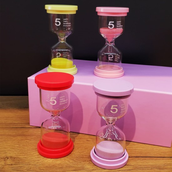 toptan-xml-dropshipping-Renkli 5 Dakikalık Kum Saati