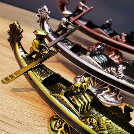 toptan-xml-dropshipping-Metal Dekoratif Venedik Kayık 1 Adet