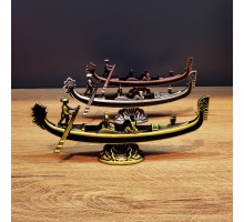 Metal Dekoratif Venedik Kayık 1 Adet