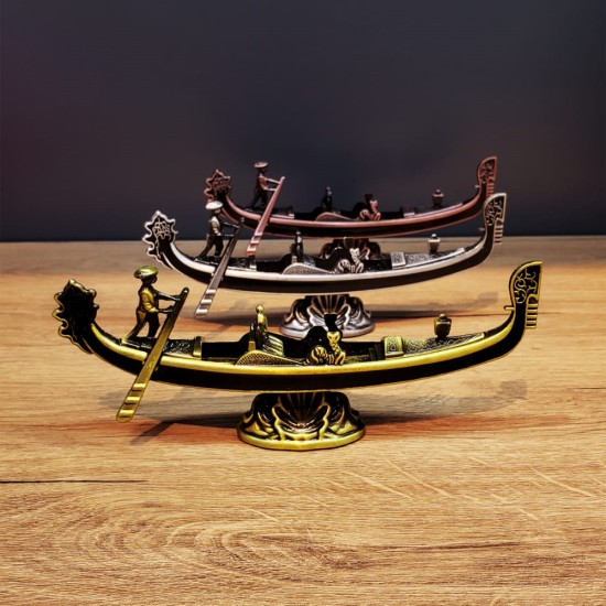 toptan-xml-dropshipping-Metal Dekoratif Venedik Kayık 1 Adet