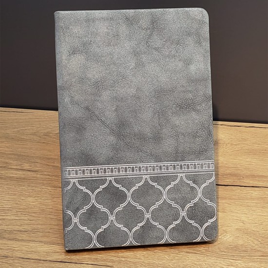 toptan-xml-dropshipping-Deri Hatıra Defteri Gri