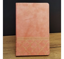 Desenli Deri Defter Somon