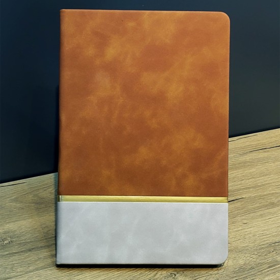 toptan-xml-dropshipping-Çizgili Deri Defter Taba