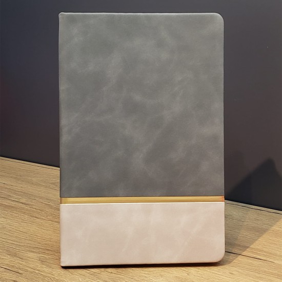 toptan-xml-dropshipping-Çizgili Not Defteri Gri