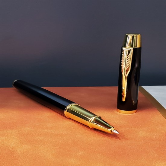 toptan-xml-dropshipping-Metal Siyah Gold Kalem