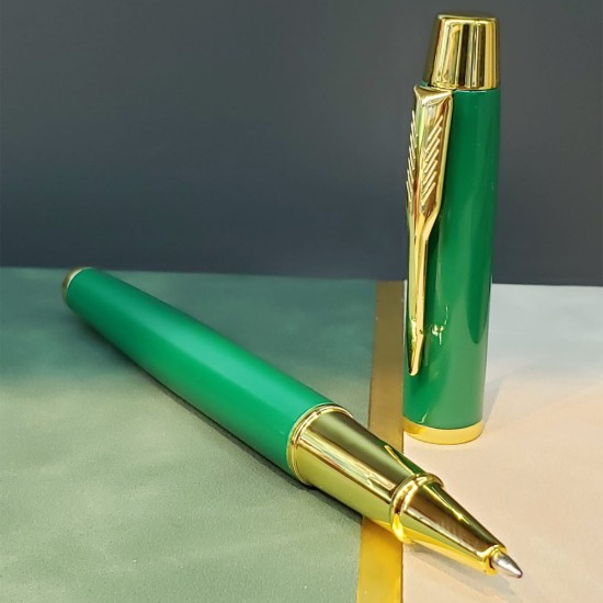 toptan-xml-dropshipping-Yeşil Metal Roller Kalem