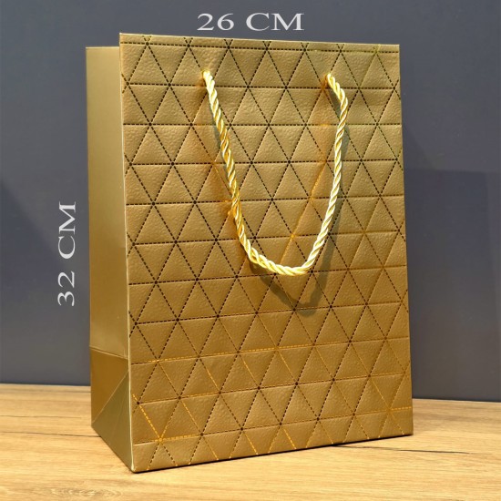 toptan-xml-dropshipping-Büyük Boy Gold Hediye Çantası