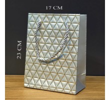 Küçük Boy Gri Karton Çanta