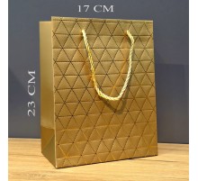 Küçük Boy Gold İpli Karton Çanta