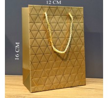 Mini Boy Gold Karton Hediye Çantası