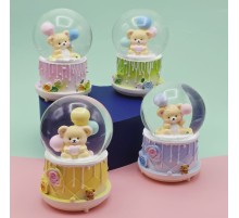 Büyük Boy Püskürtmeli Ayıcık Kar Küresi 1 Adet