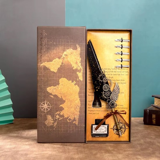 toptan-xml-dropshipping-Siyah Mürekkepli Divit Kalem Seti