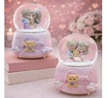 Sevimli Çift Büyük Boy Kar Küresi