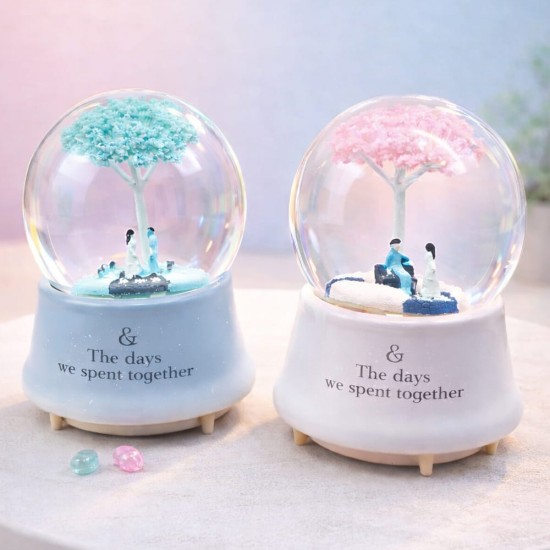 toptan-xml-dropshipping-Büyük Boy Romantik Çiftler Temalı Kar Küresi