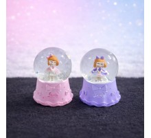 Mini Işıklı Sevimli Kız Kar Küresi