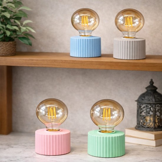 toptan-xml-dropshipping-Ampül Tasarımlı Retro Masa Lambası